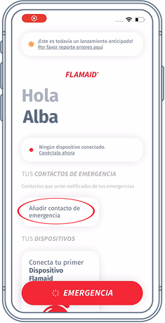 Paso 1 - AÑADE A TUS CONTACTOS DE EMERGENCIA