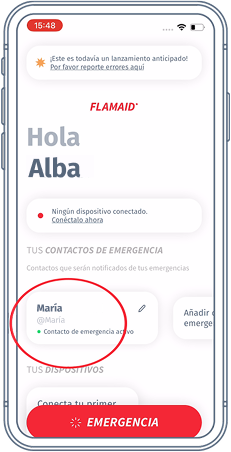 Paso 4 - AÑADE A TUS CONTACTOS DE EMERGENCIA