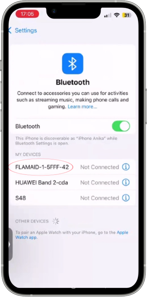 Paso 2 - RESET YOUR FLAMAID DEVICE
